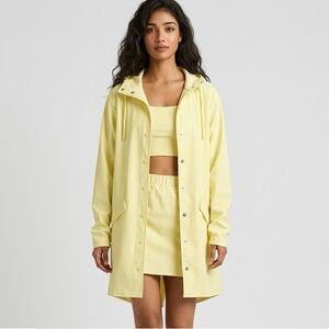 NWT Rains Unisex Long Jacket Rain Jacket Water &  Windproof Lightweight - Size M